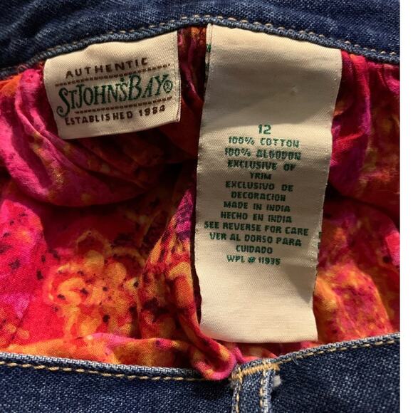 Vintage India Cotton Tiered Broomstick Boho Gypsy Batik Maxi Circle Skirt - Picture 7 of 9